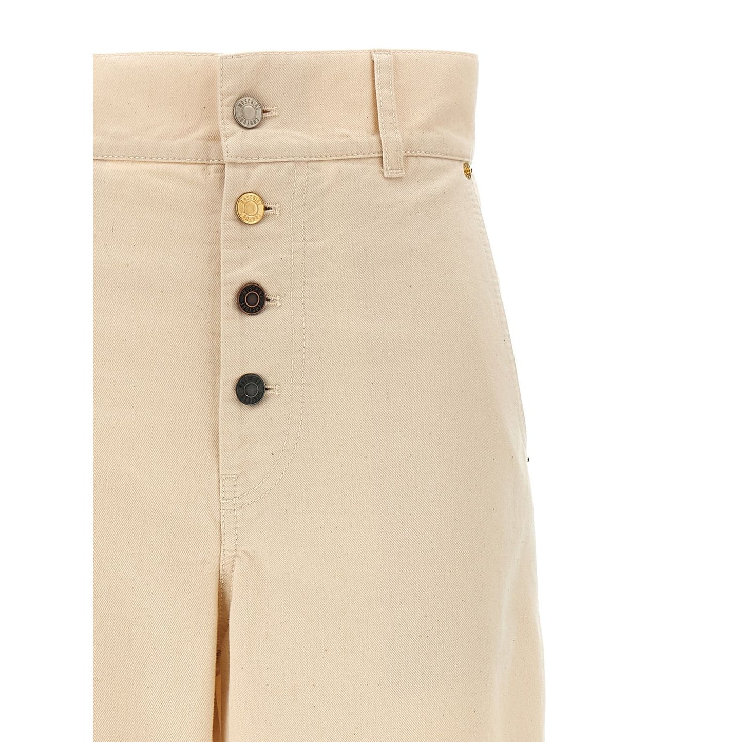 Moschino Beige Cotton Casual Pants