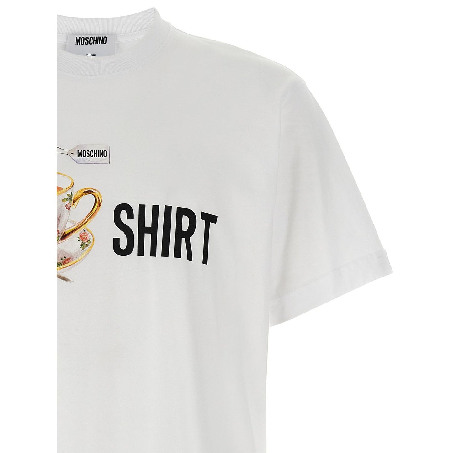 Moschino White Cotton T-Shirt