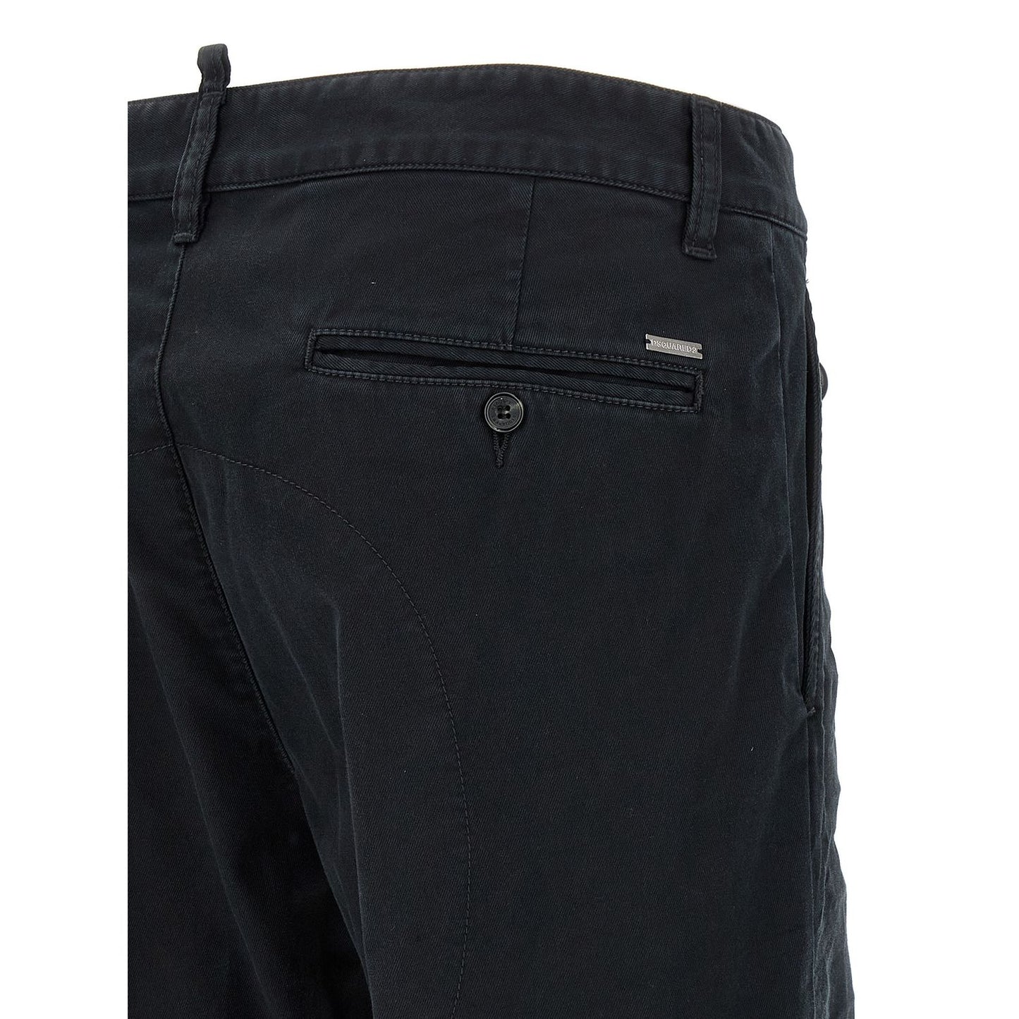 Dsquared² Black Cotton Chino Pants