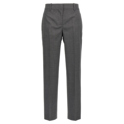 Ermanno Scervino Gray Virgin Wool Dress Pants
