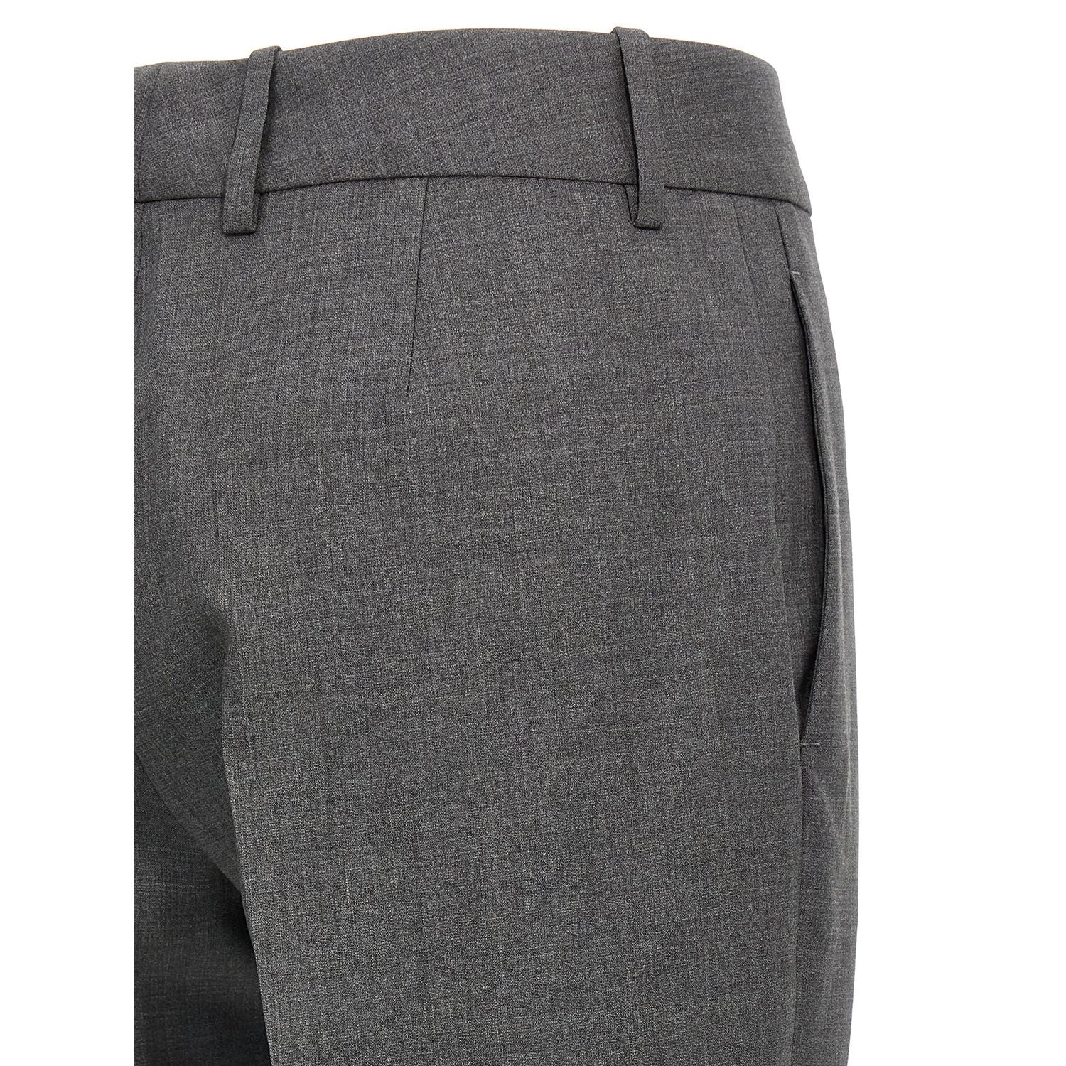 Ermanno Scervino Gray Virgin Wool Dress Pants