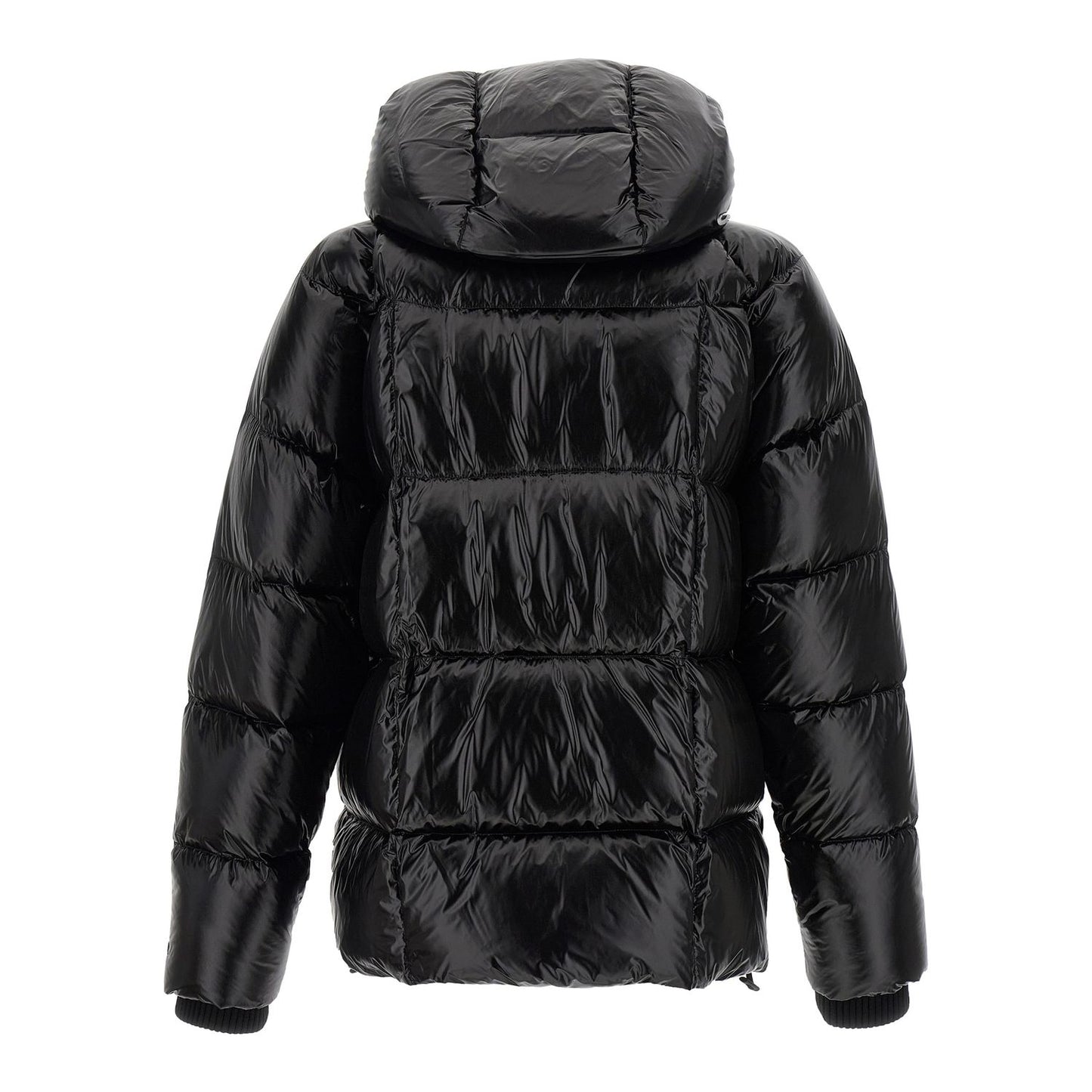 Dsquared² Black Polyamide Full-Length Jacket