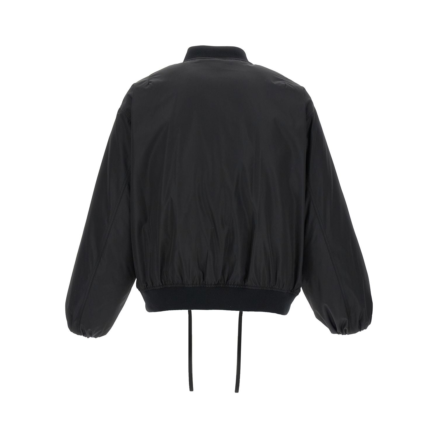 Jil Sander Black Polyester Bomber