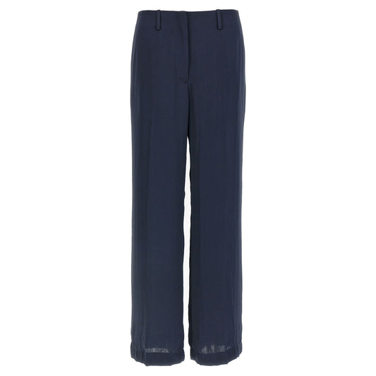 Theory Blue Polyester Casual Pants