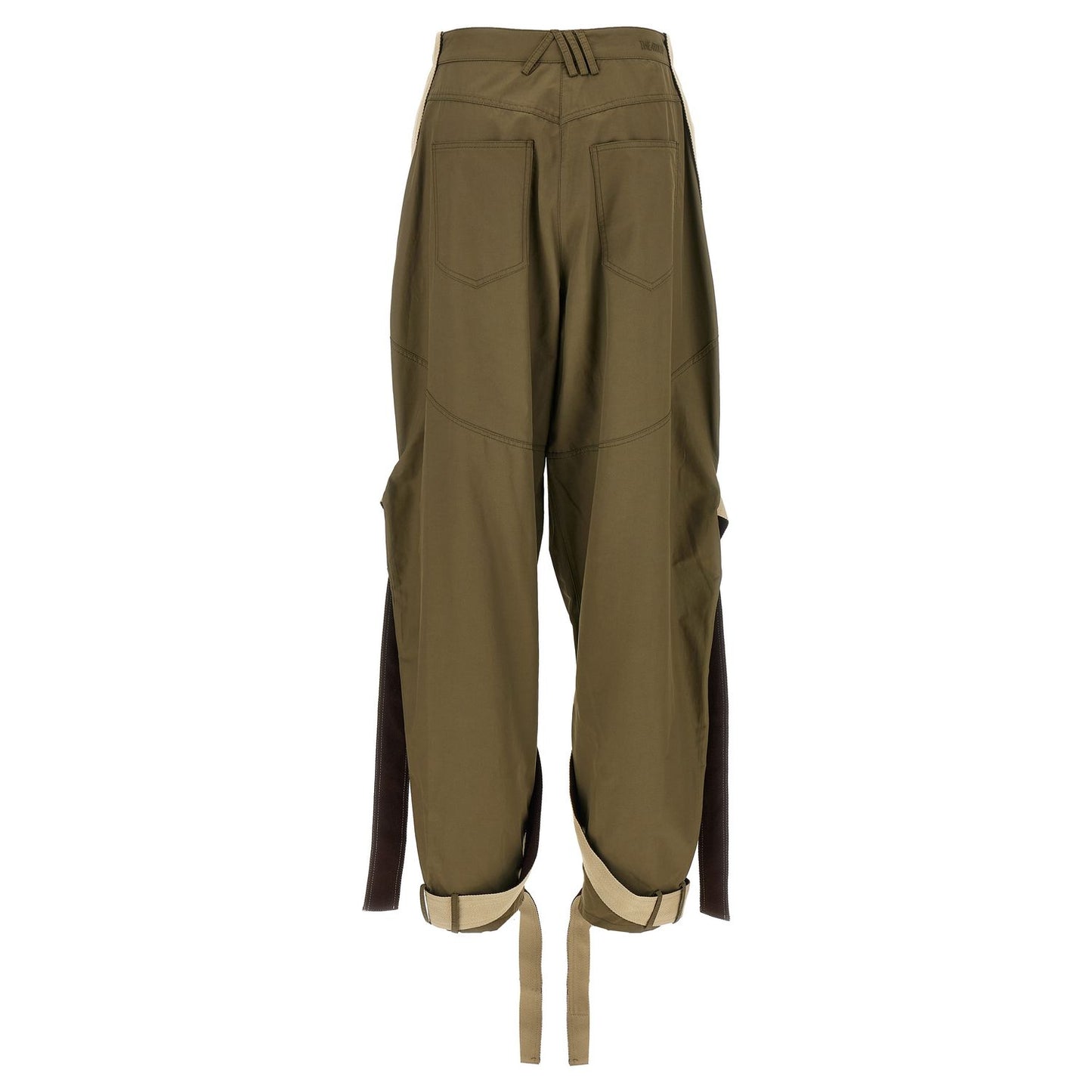 The Attico Bicolor Cotton Cargo Pants
