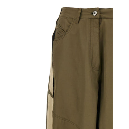 The Attico Bicolor Cotton Cargo Pants