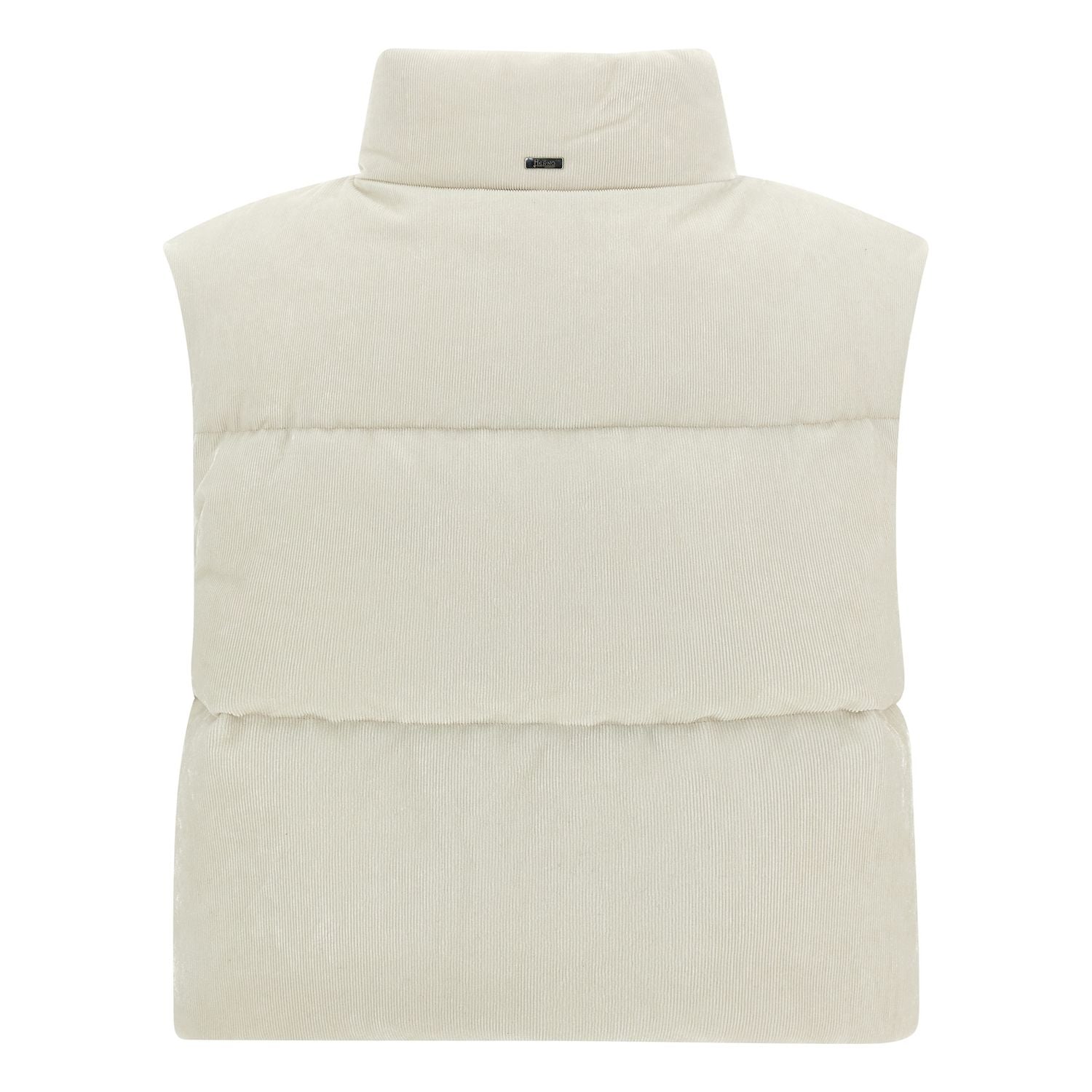 Herno White Viscose Sleeveless Jacket