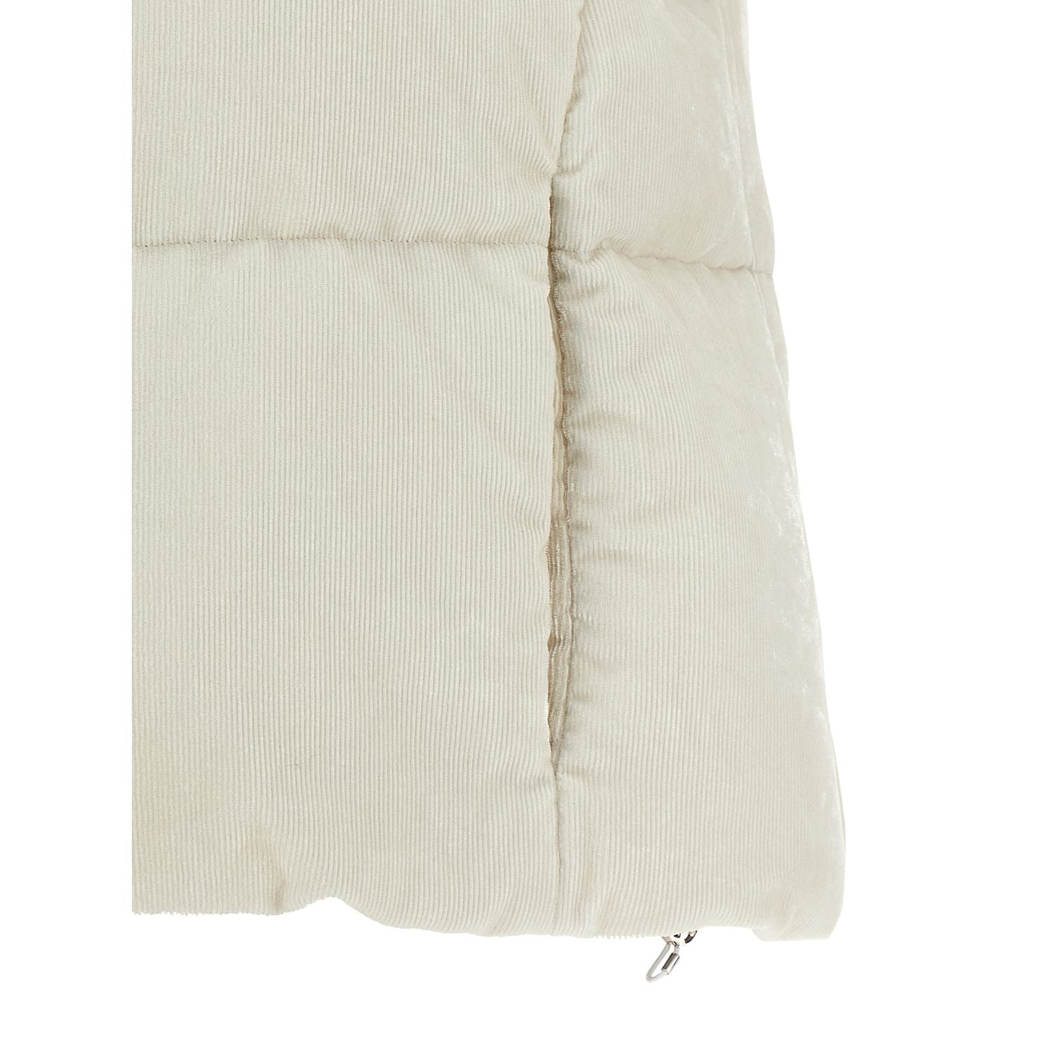 Herno White Viscose Sleeveless Jacket