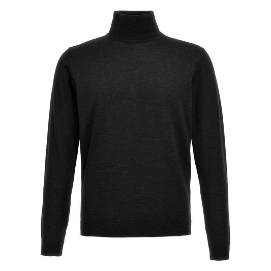 Roberto Collina Gray Merino Wool Cardigan