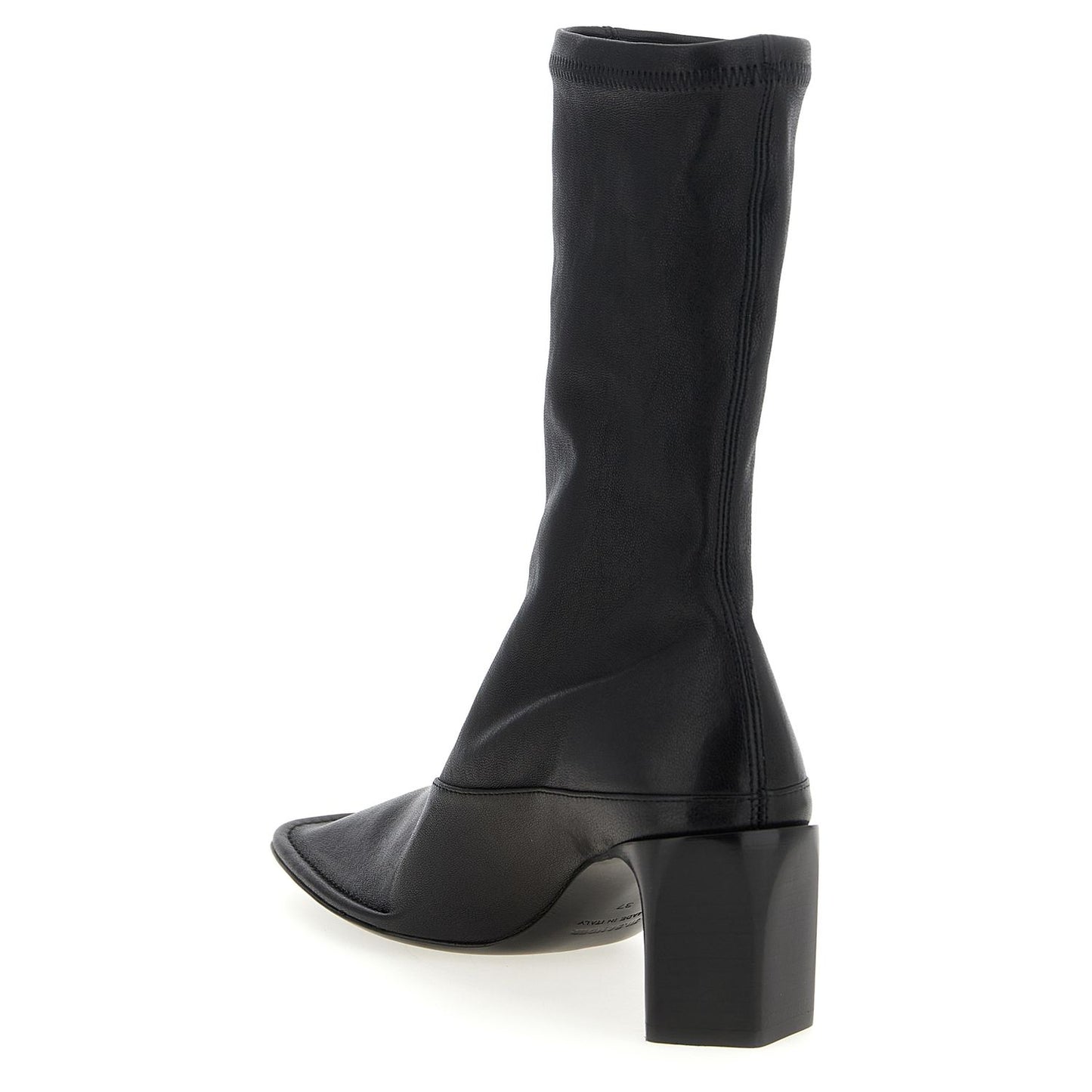 Jil Sander Black Lamb Leather Ankle Boots