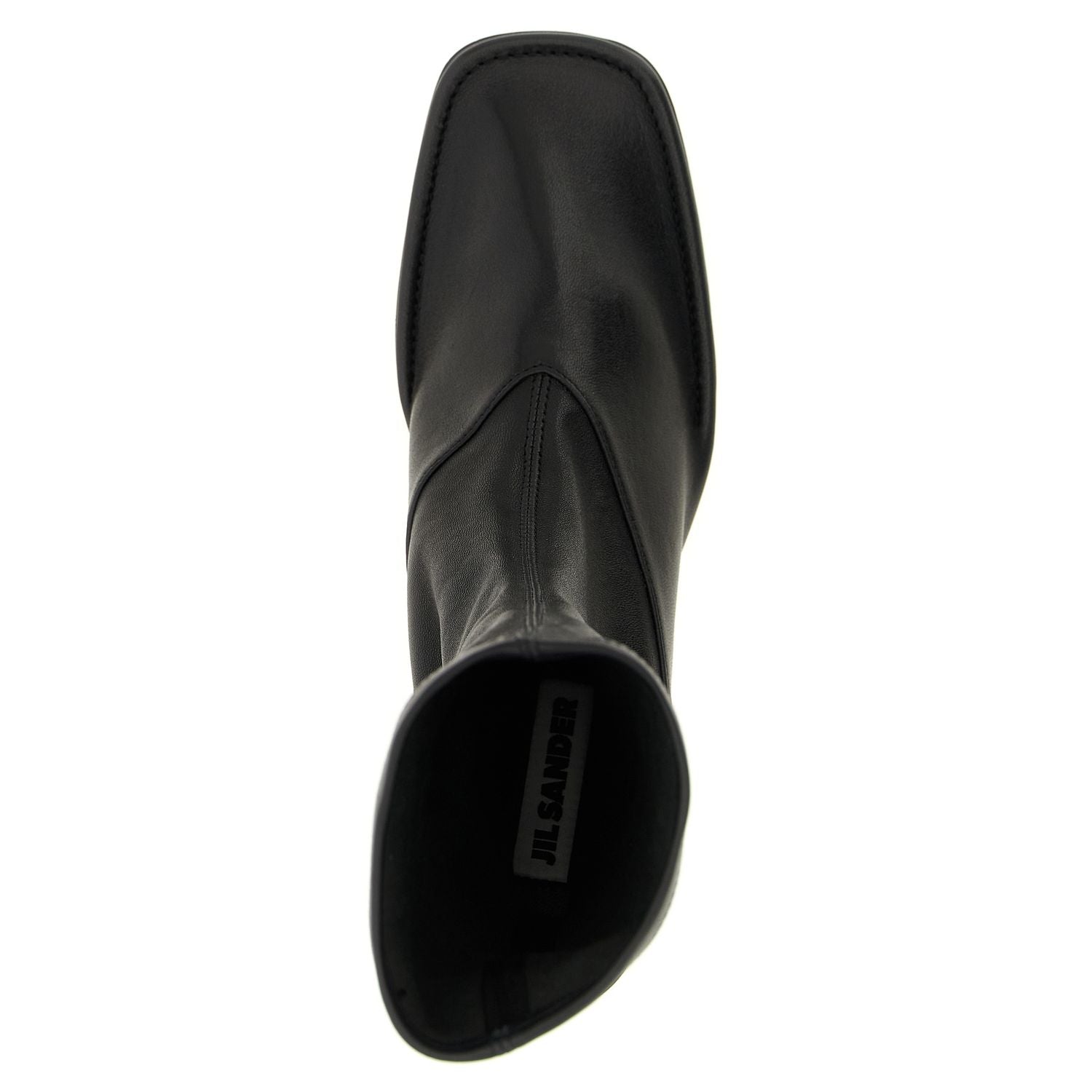 Jil Sander Black Lamb Leather Ankle Boots