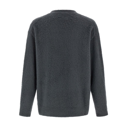 Roberto Collina Gray Cotton Cardigan