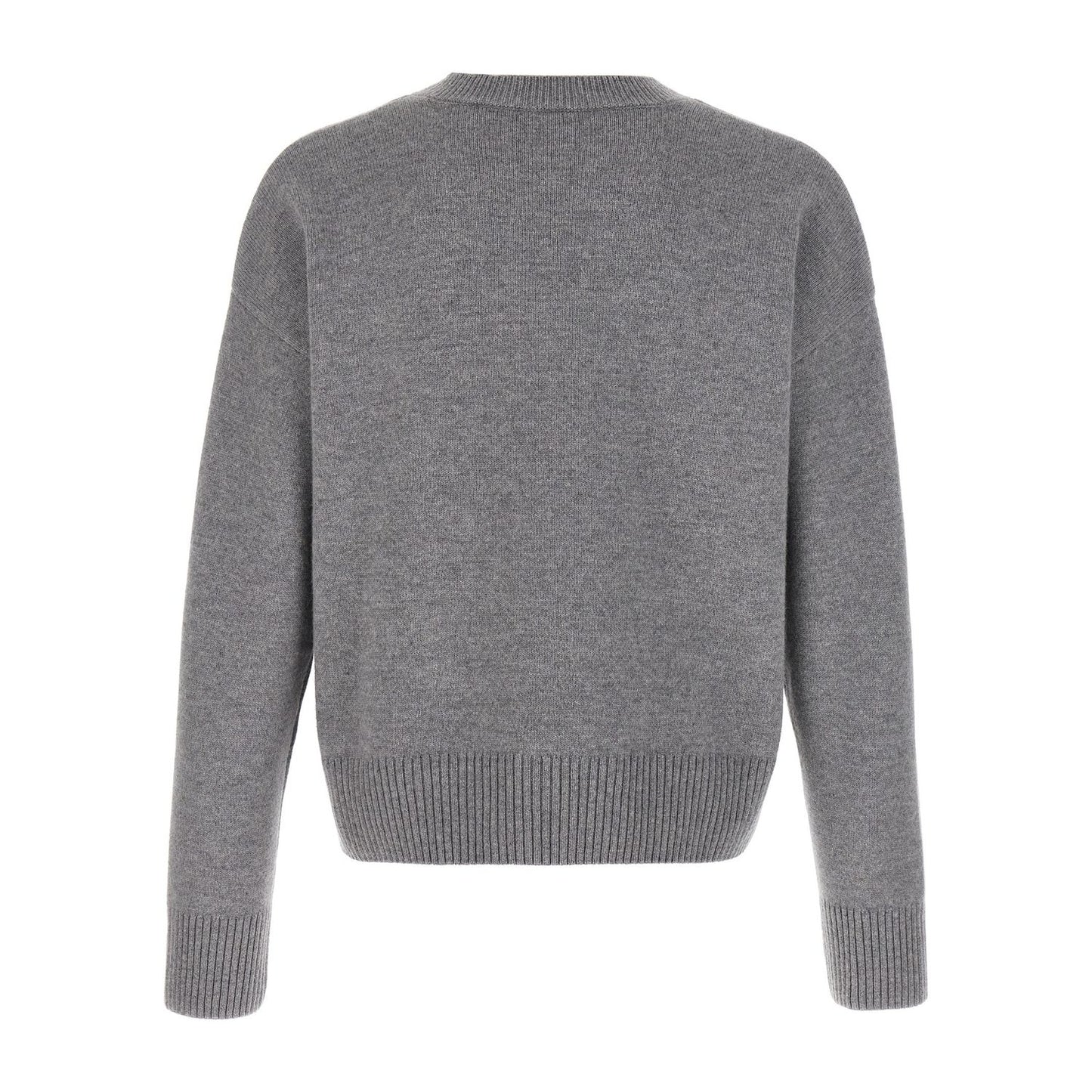 Ami Paris Gray Wool Cardigan
