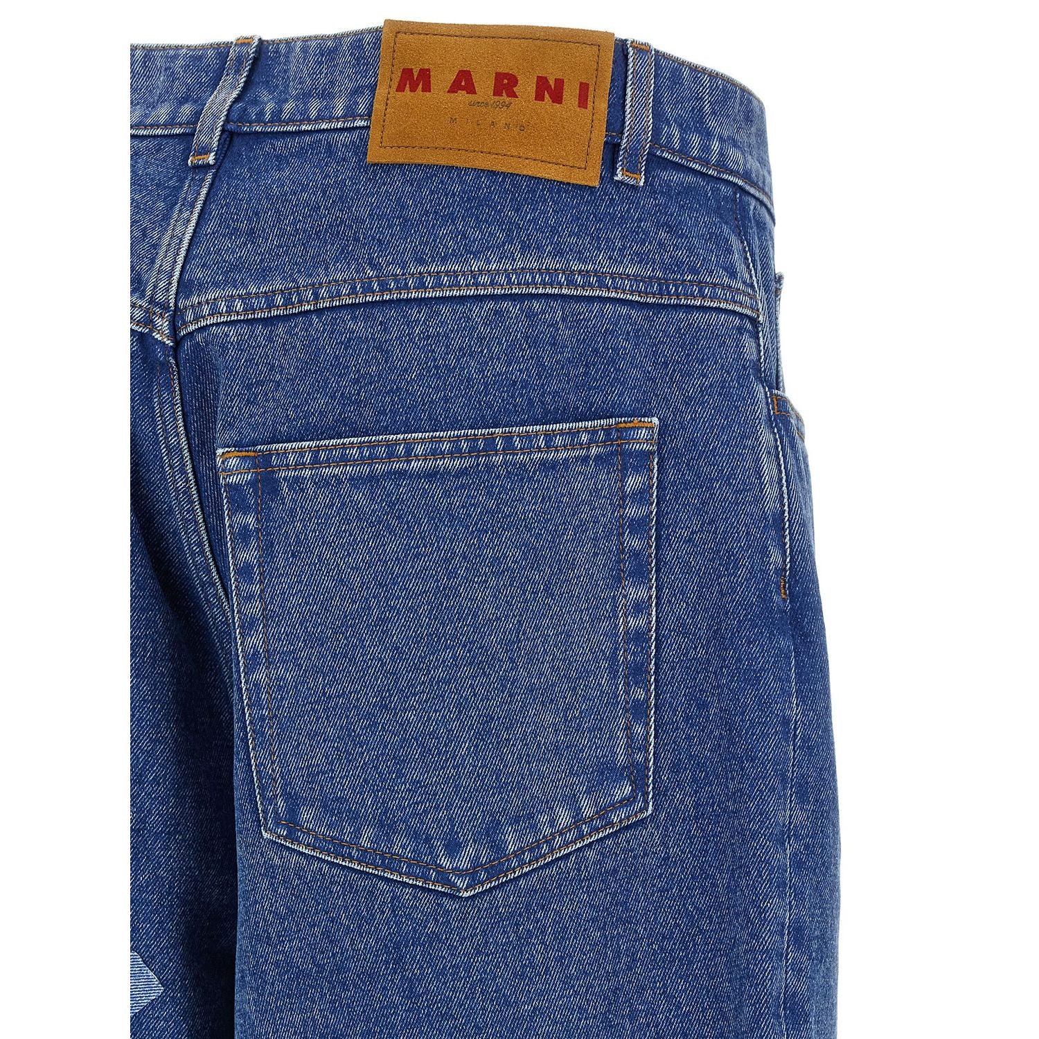 Marni Blue Cotton Jeans Denim