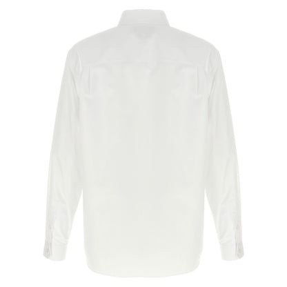 Gucci White Cotton Blouse