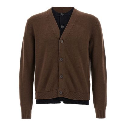 J.W.Anderson Brown Wool Cardigan
