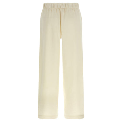 Max Mara White Silk Casual Pants