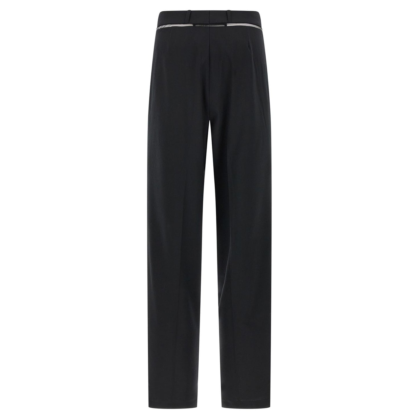 Nensi Dojaka Black Virgin Wool Casual Pants