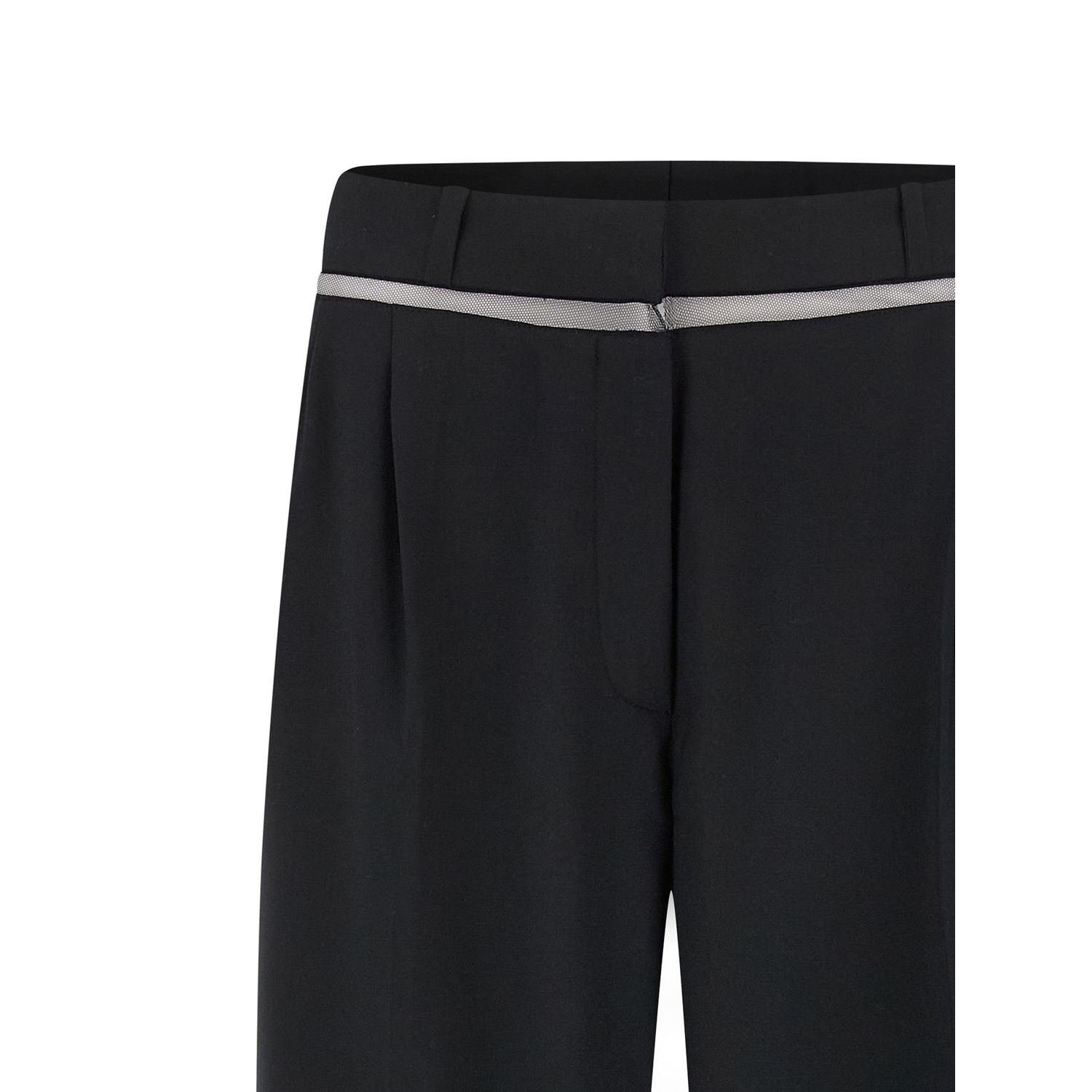 Nensi Dojaka Black Virgin Wool Casual Pants