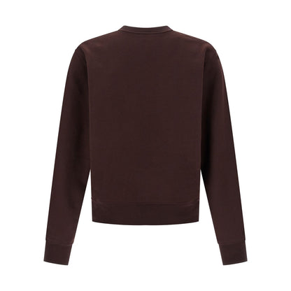 Saint Laurent Bordeaux Cotton Sweatshirt