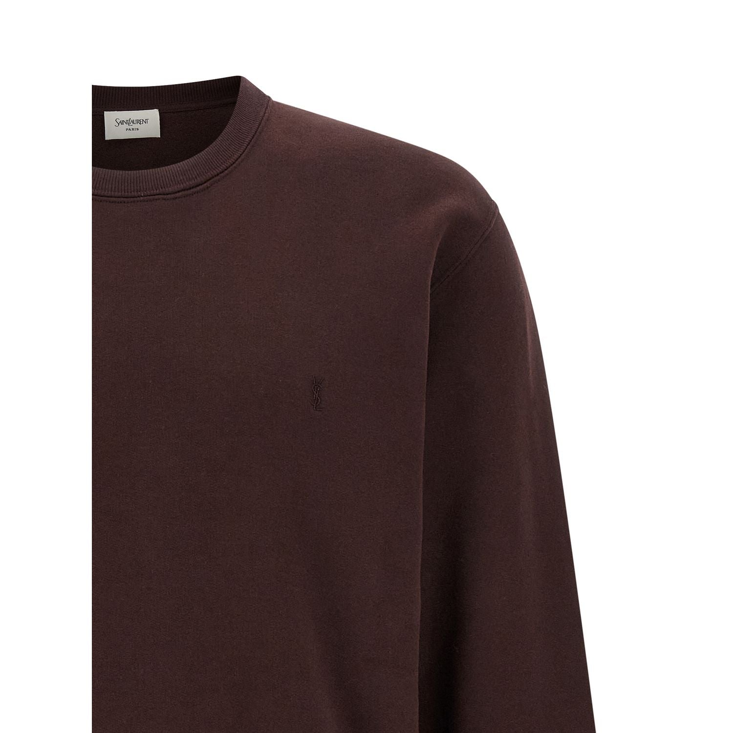 Saint Laurent Bordeaux Cotton Sweatshirt