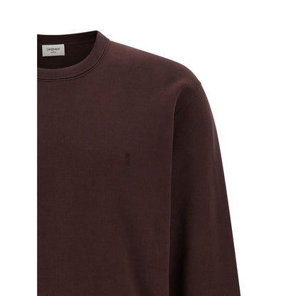 Saint Laurent Bordeaux Cotton Sweatshirt