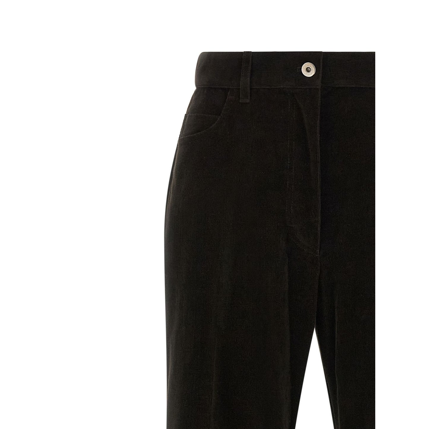 Ferragamo Brown Cotton Flared Pants