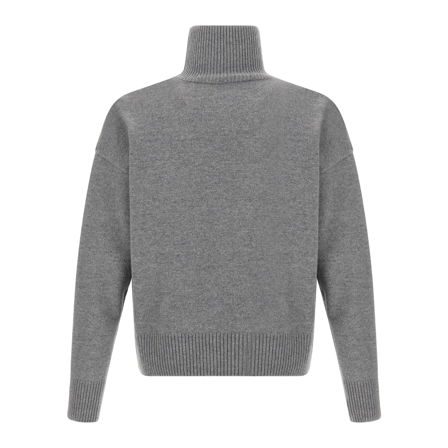 Ami Paris Gray Wool Cardigan