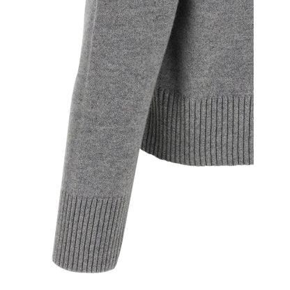 Ami Paris Gray Wool Cardigan