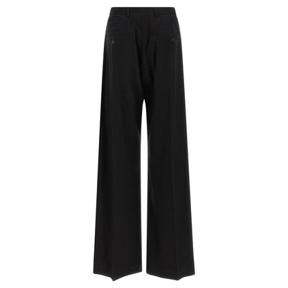 Rick Owens Black Cotton Pants