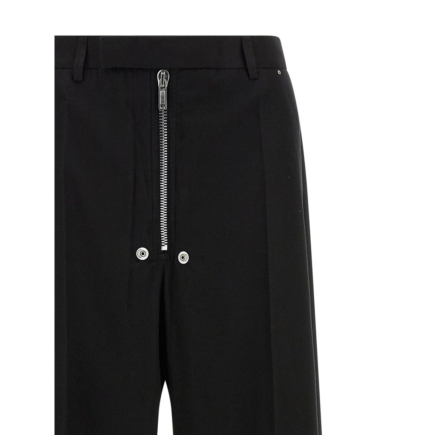 Rick Owens Black Cotton Pants