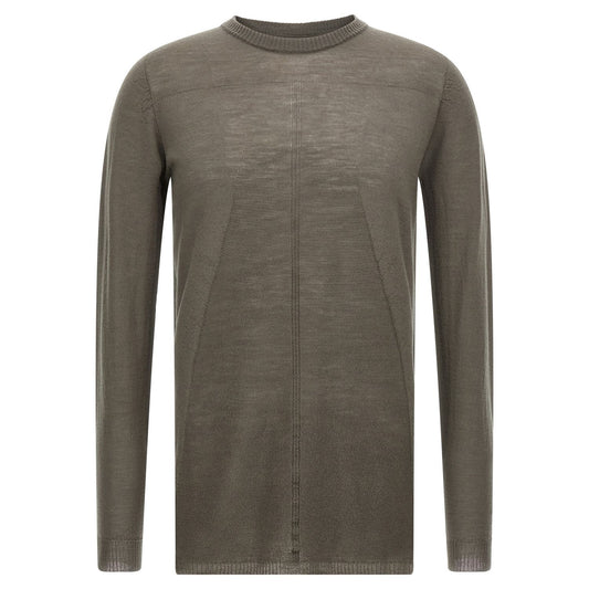 Rick Owens Gray Wool Cardigan