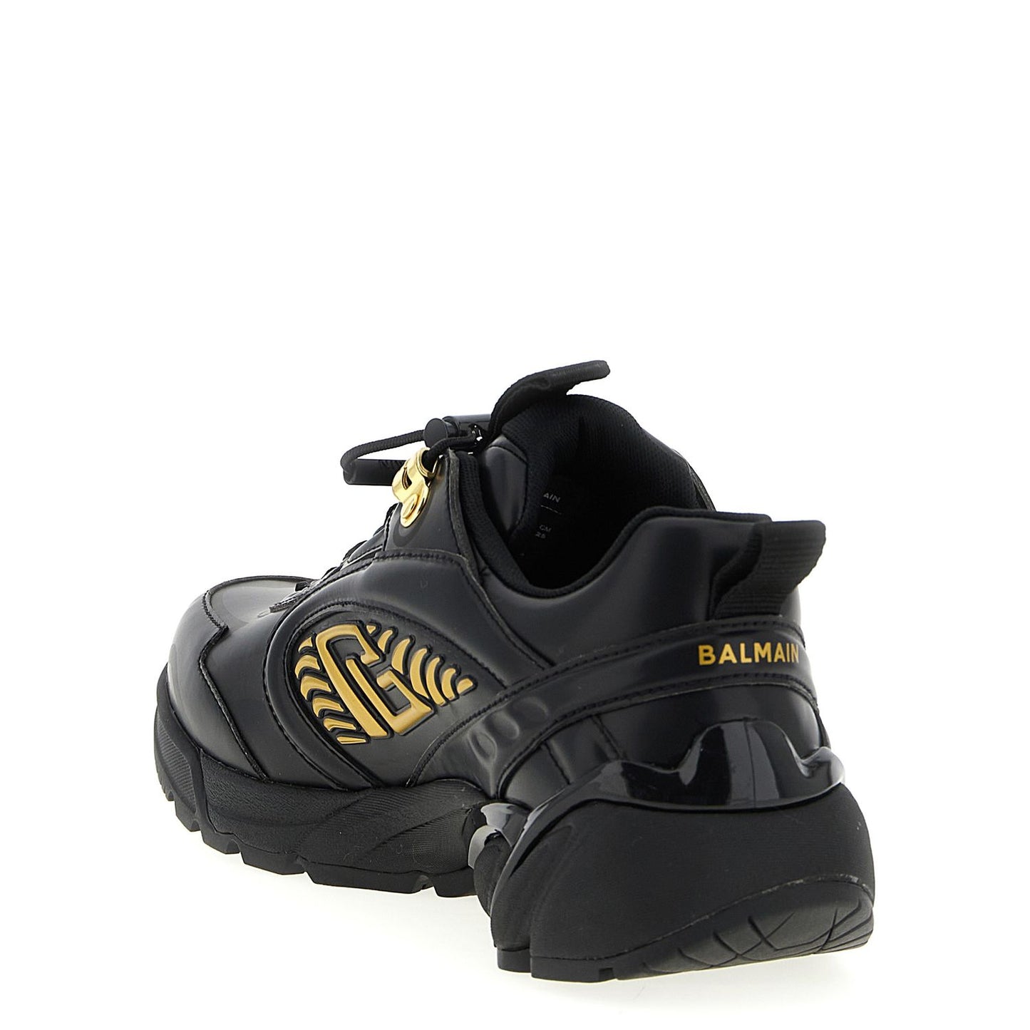 Balmain Black Nylon Athletic Sneakers