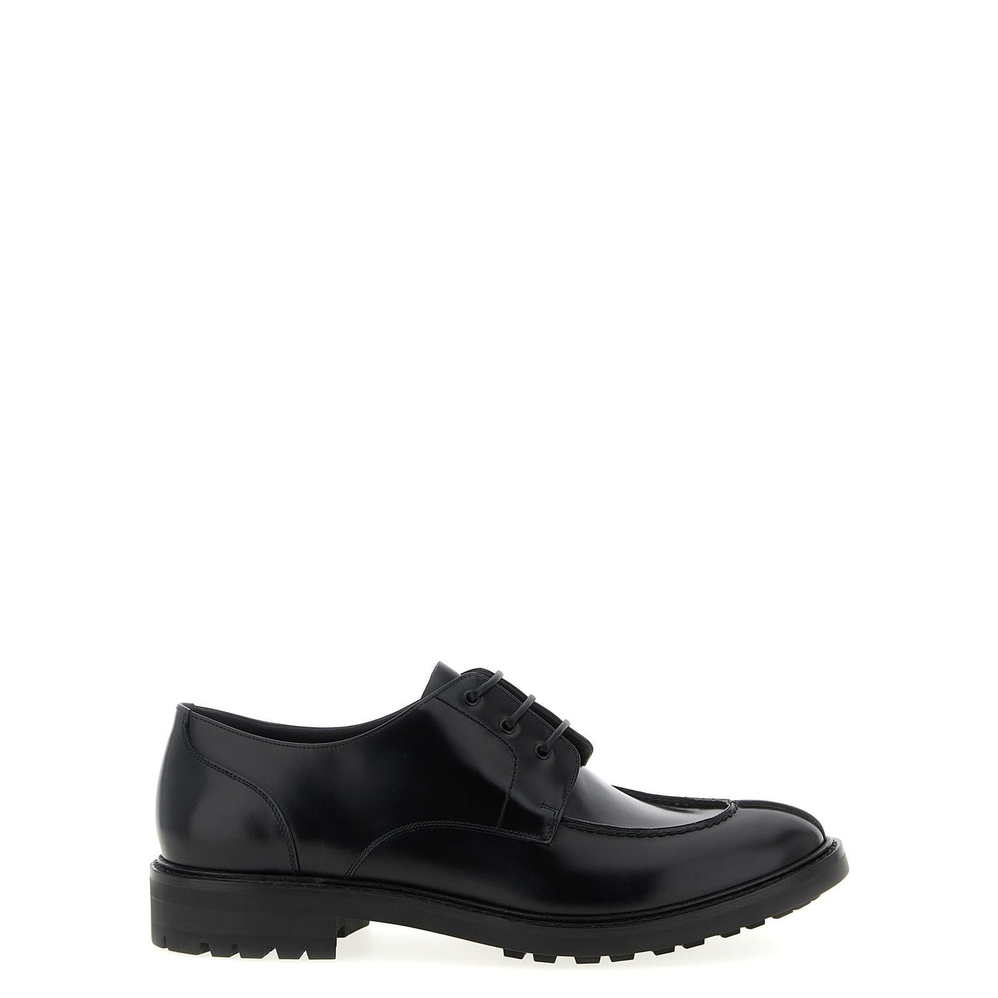 Saint Laurent Black Calfskin Oxfords And Derbies