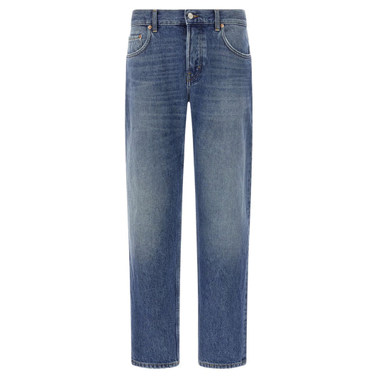 Department 5 Blue Cotton Straight-Leg Jeans