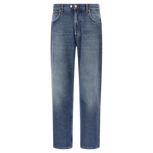 Department 5 Blue Cotton Straight-Leg Jeans