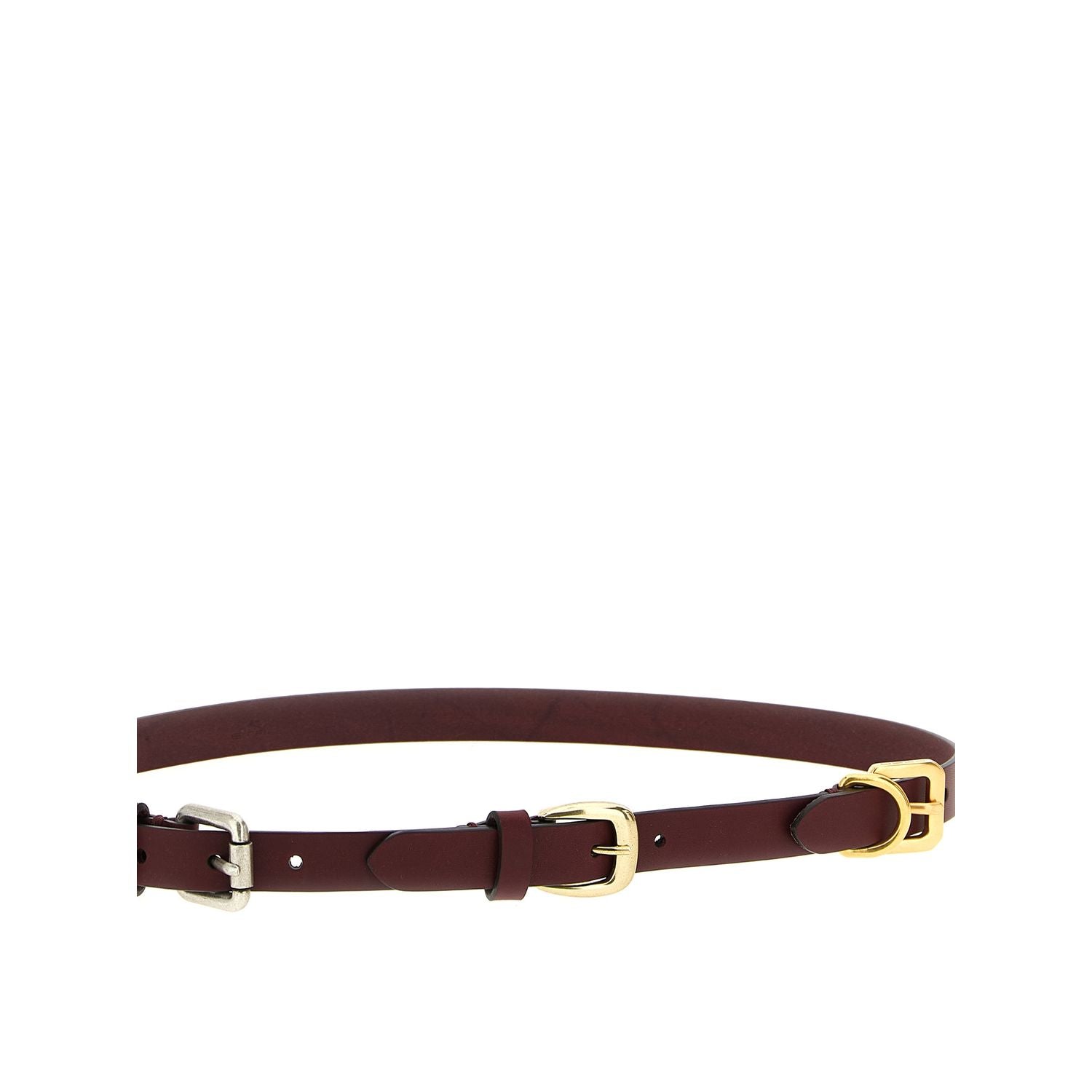 Etro Bordeaux Calfskin Belt