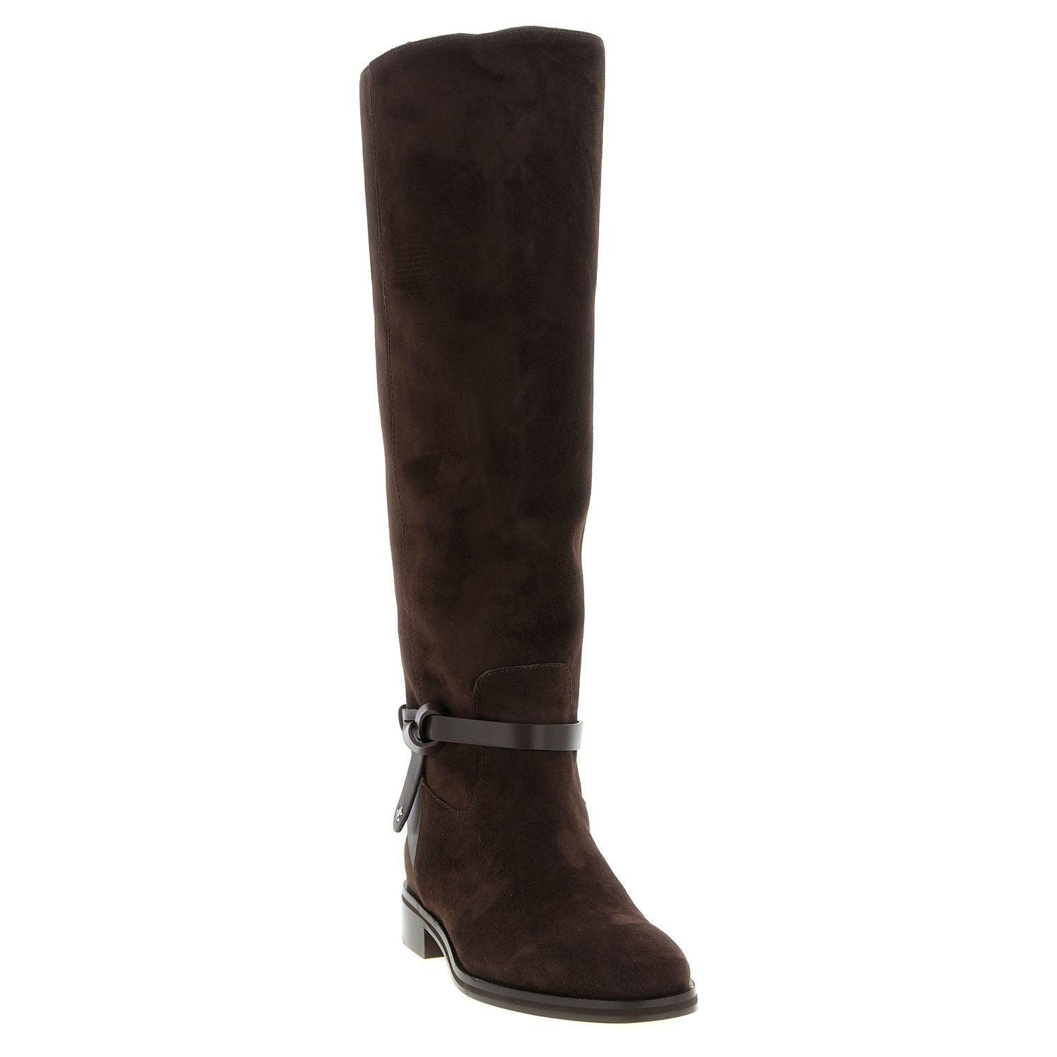 Jimmy Choo Brown Leather Over The Knee