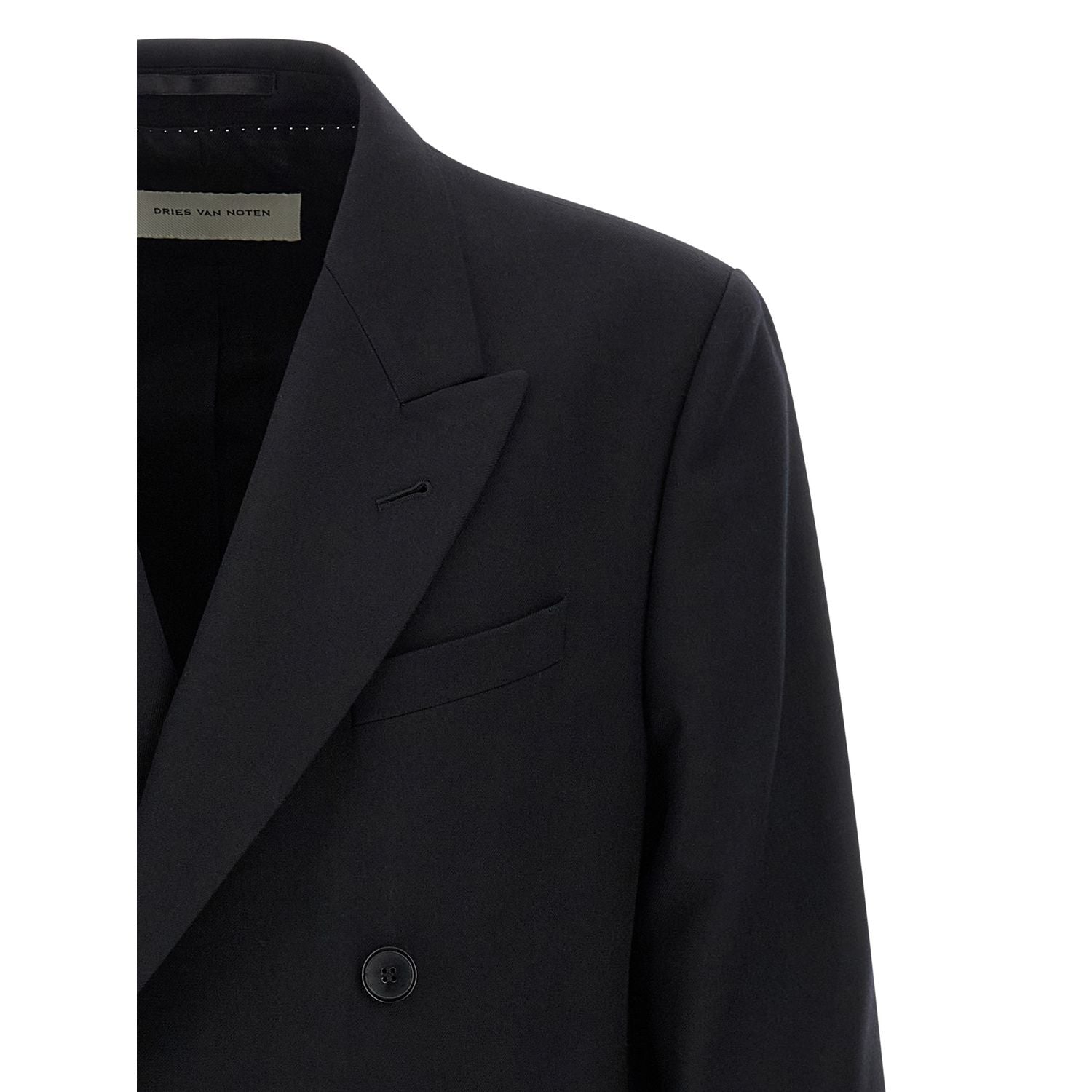 Dries Van Noten Black Wool Blazer