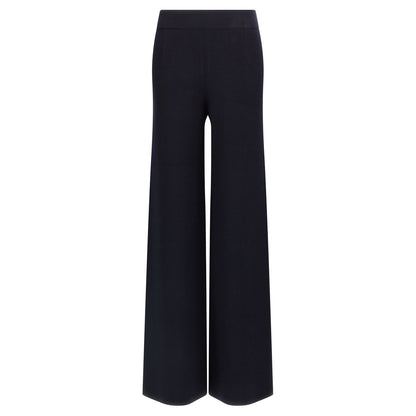 Max Mara Blue Viscose Casual Pants