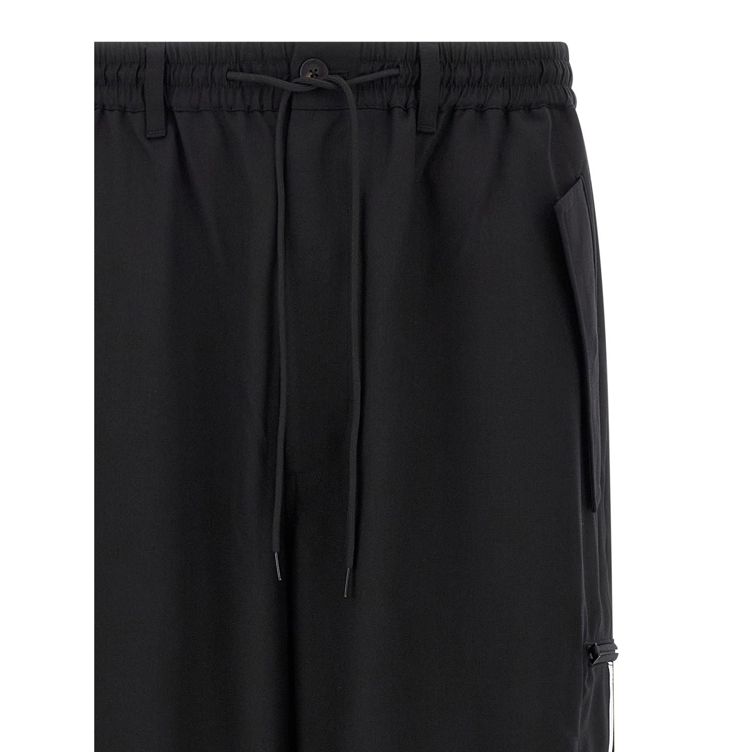 Y-3 Black Polyester Casual Pants