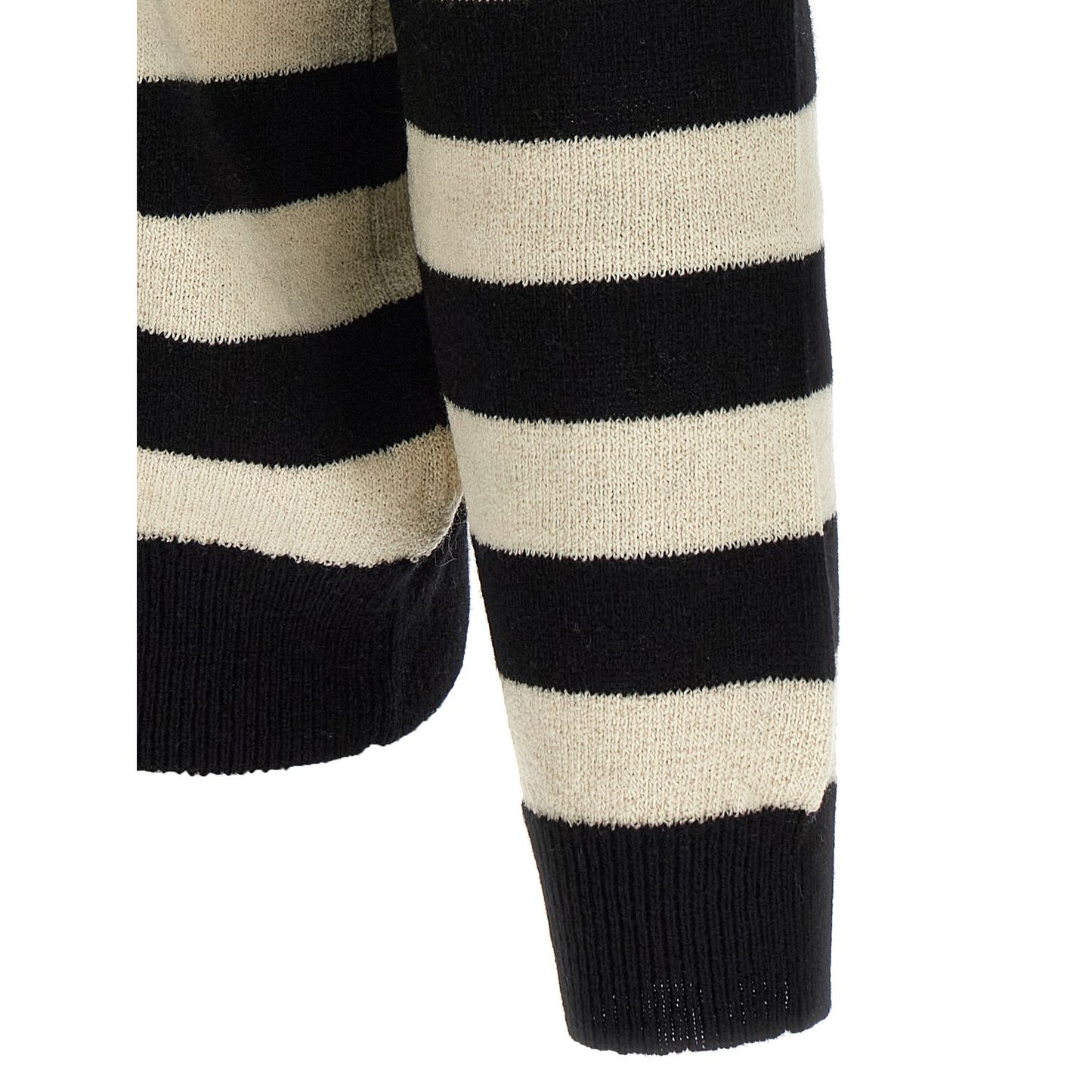 Balmain Bicolor Wool Cardigan