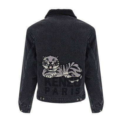 Kenzo Black Cotton Denim Jacket