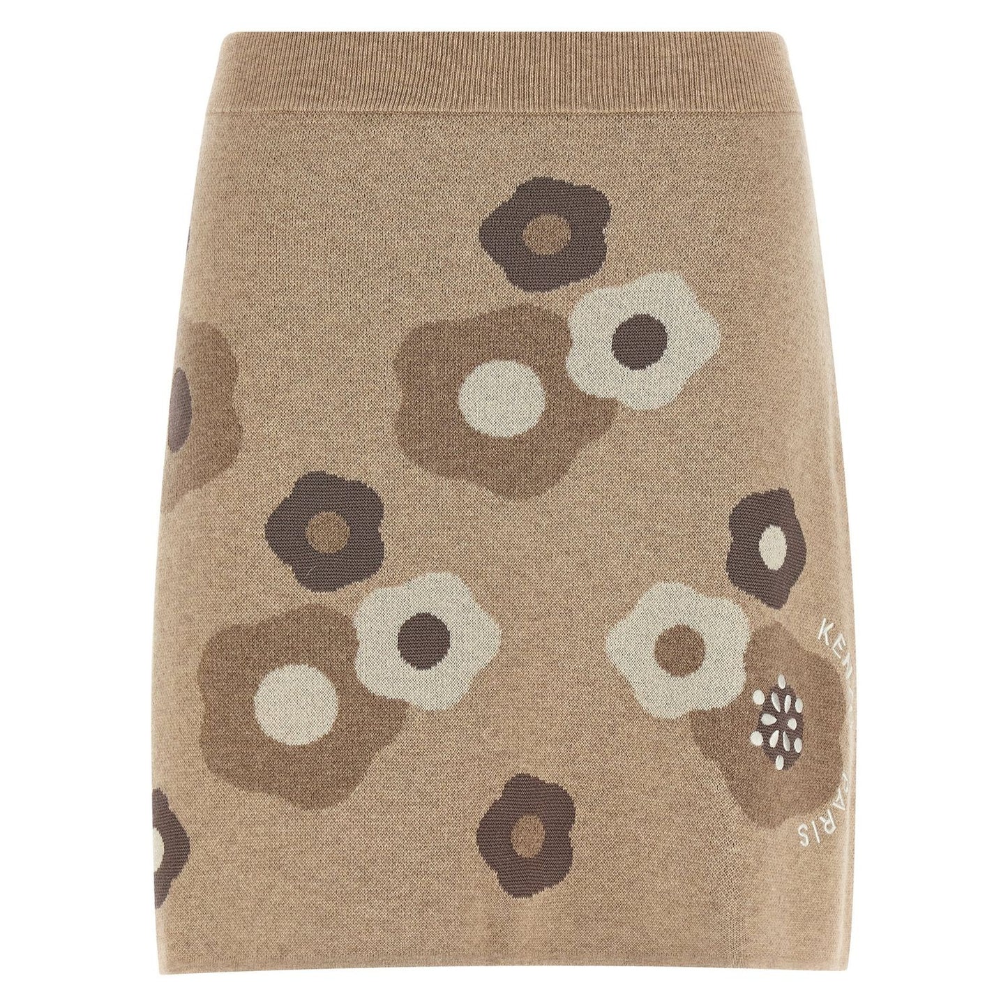 Kenzo Beige Wool Long Skirt