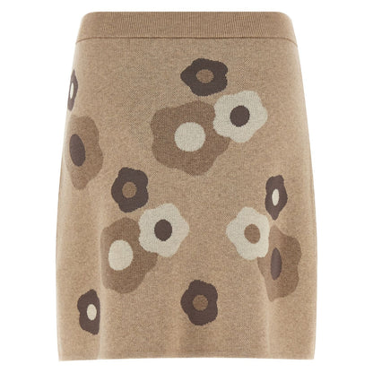 Kenzo Beige Wool Long Skirt