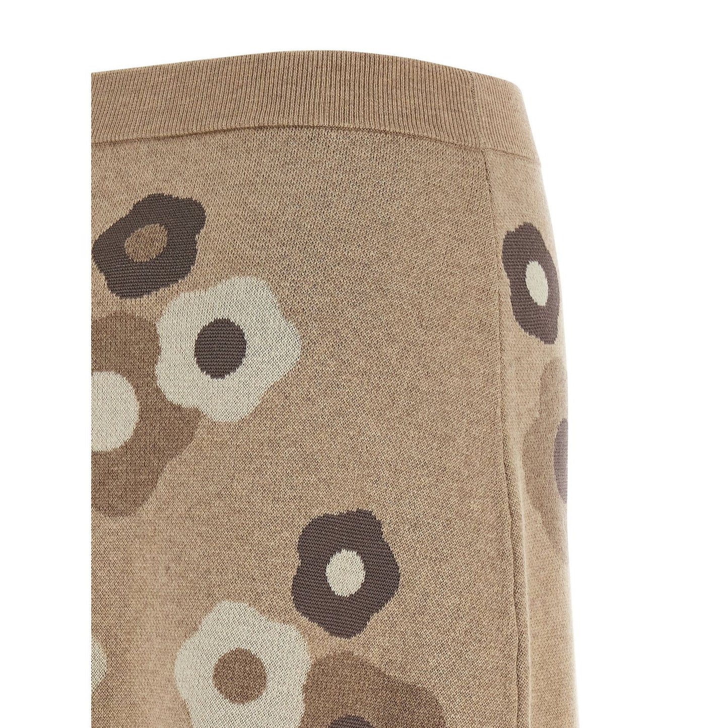 Kenzo Beige Wool Long Skirt