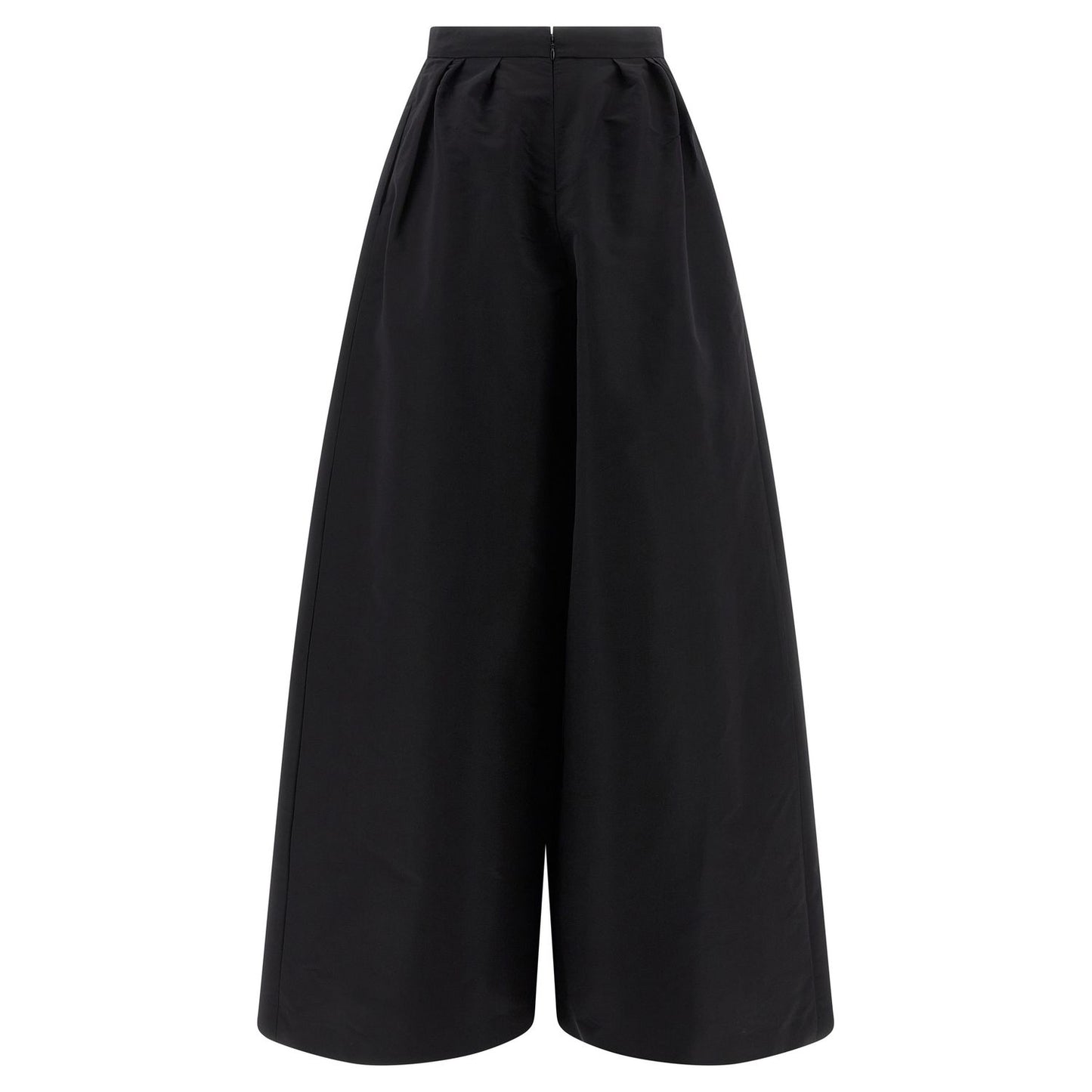 Carolina Herrera Black Silk Casual Pants