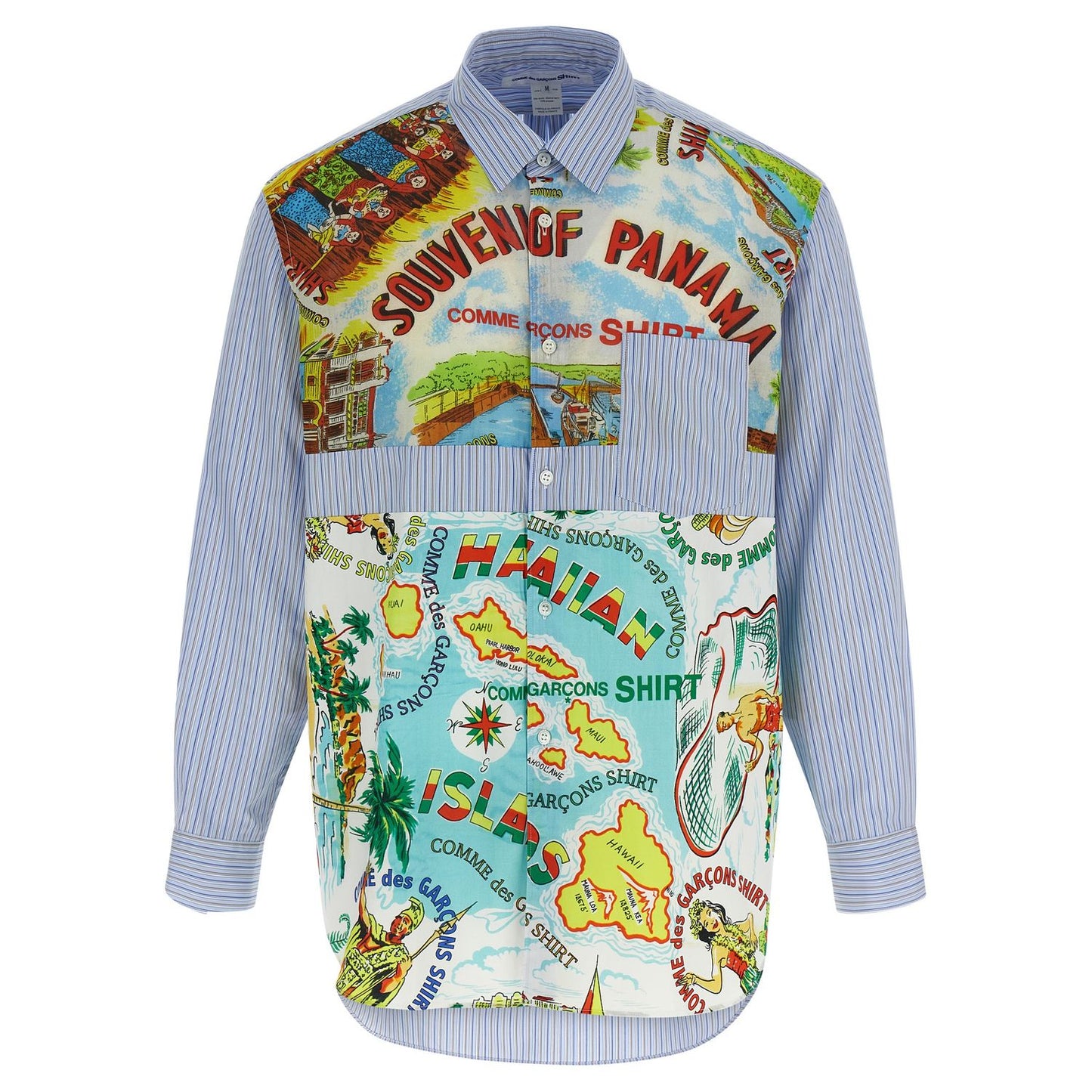 Comme Des Garçons Multicolor Cotton Blouse