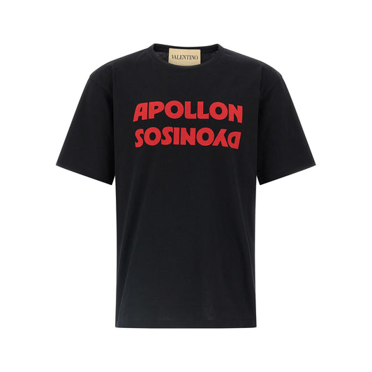 Valentino Garavani Black Cotton T-Shirt