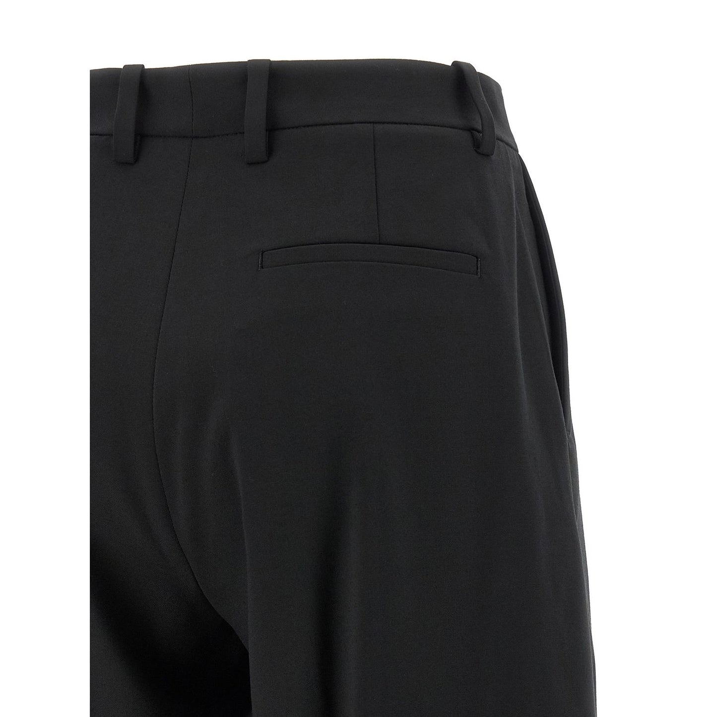 MONCLER GENIUS Black Polyester Dress Pants